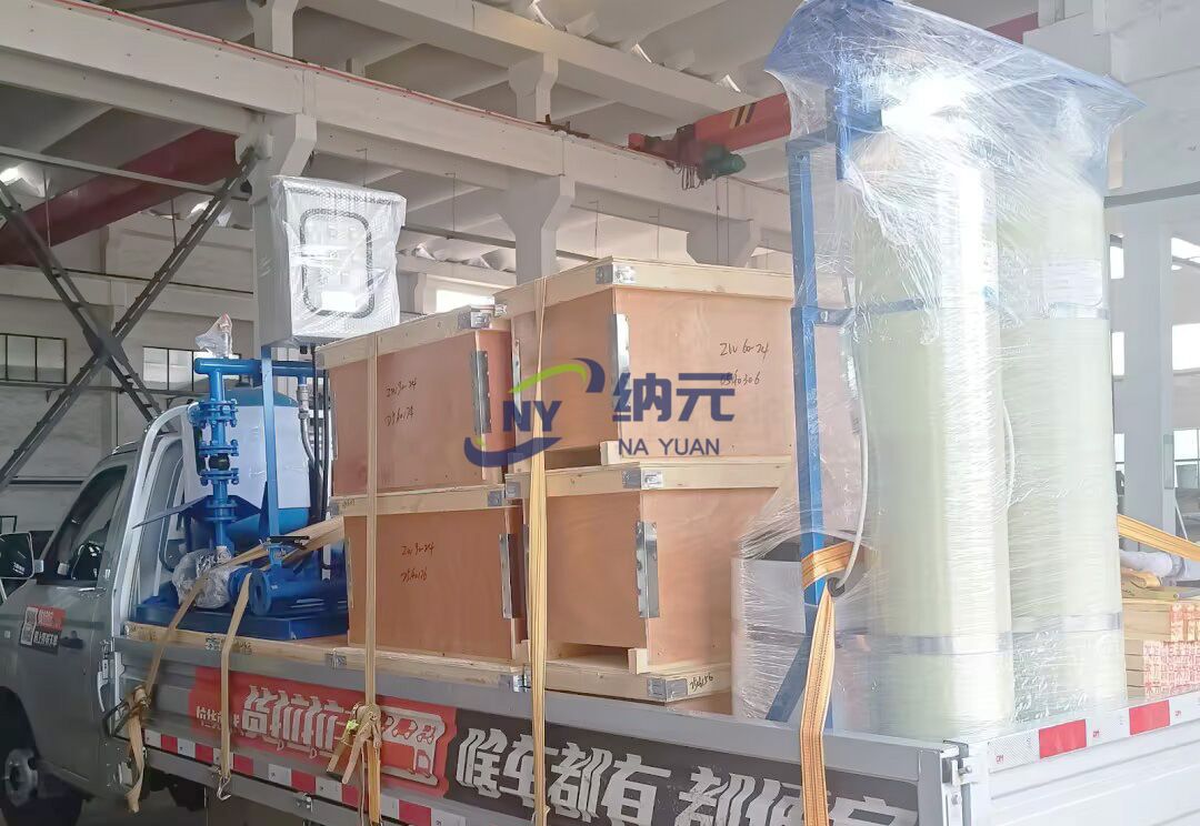发货扬州新能源汽车安全电池零部件定制化厂房项目-3#厂房项目的定压补水装置和软化水设备！
